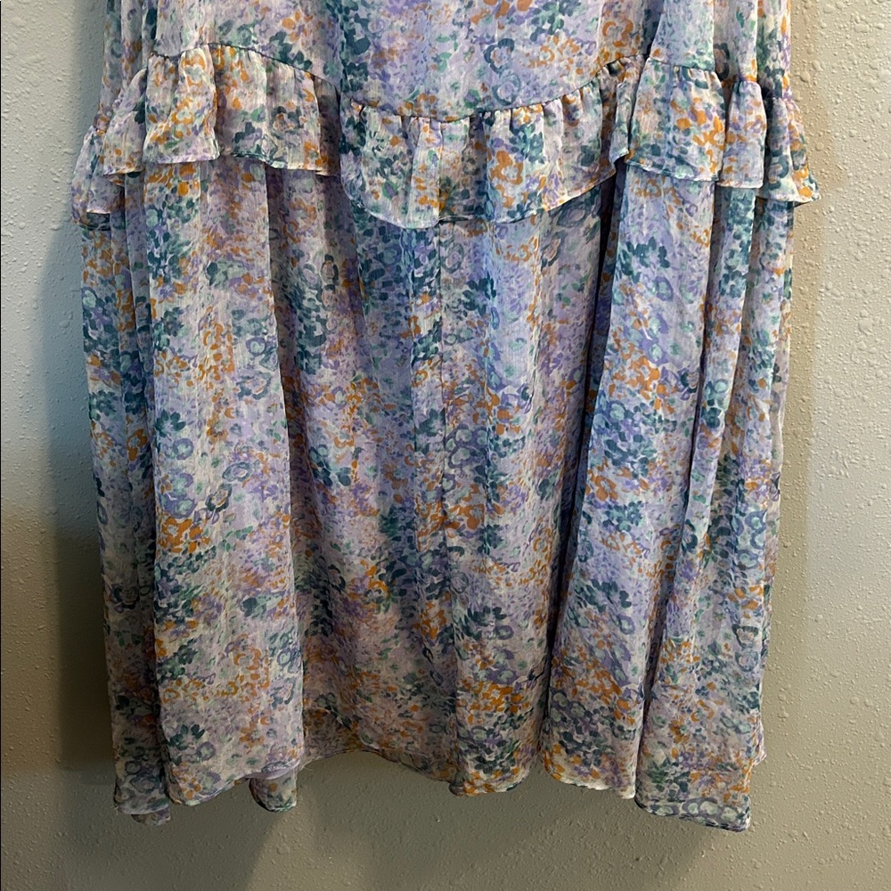 Astr the Label Mable Floral Tiered Cutout Chiffon Maxi Dress - Picture 5 of 9